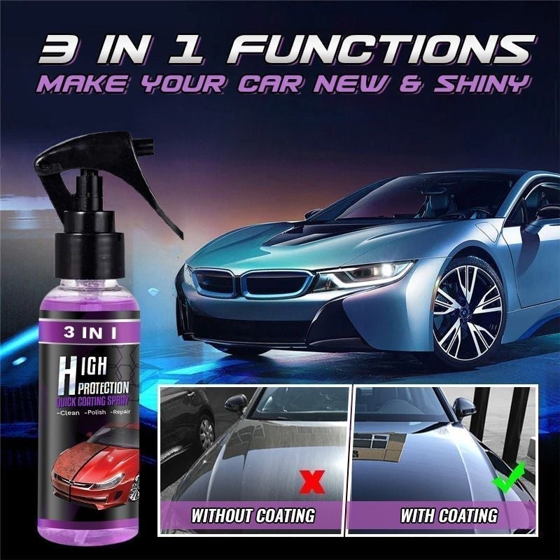 Quick Effect Auto Beschichtung Spray - 3-in-1 Keramik Coating Für Lackschutz