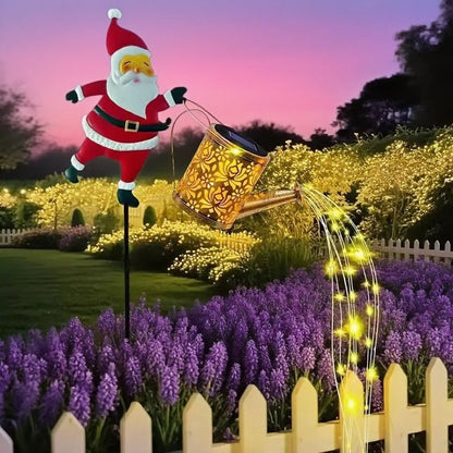 🎅Weihnachtsverkauf🎅 Solare Santa-Gießkanne-Laterne